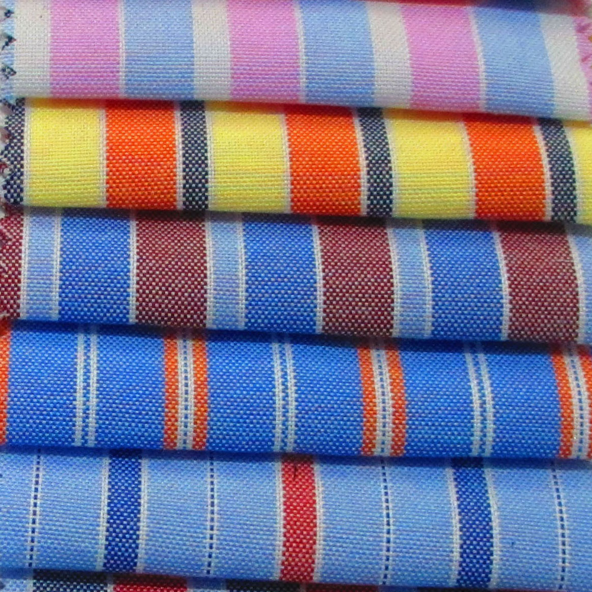 现货订单批发涤棉T/C牛津纺条子布料面料