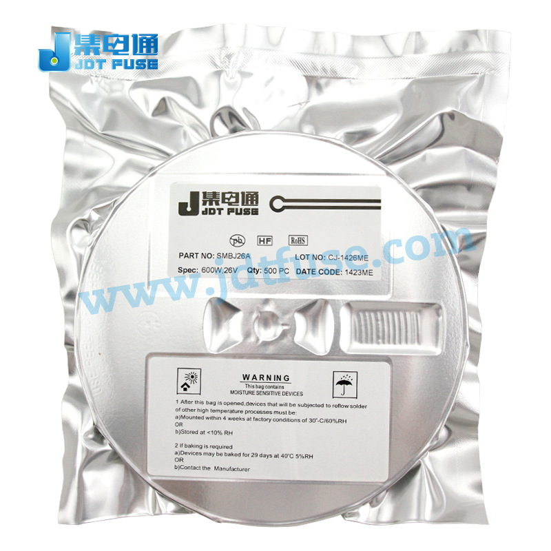 瞬态电压抑制二极管单双向SMBJ26A TVS管生产厂家直销