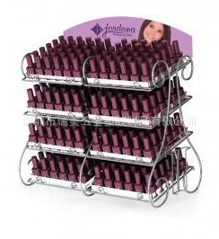 加工生产指甲油展示架 化妆品展示架 铁线工艺品架 产品展示货架