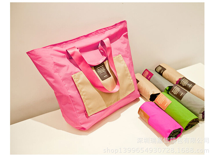 旅行便携折叠尼龙包定制深圳罗湖 | 深圳沙井定做手提折叠尼龙包