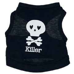 Pet Dog Costume Halloween Multicolor Killer Skull Vest Wholesale Quality Teddy Spring and Summer Wear