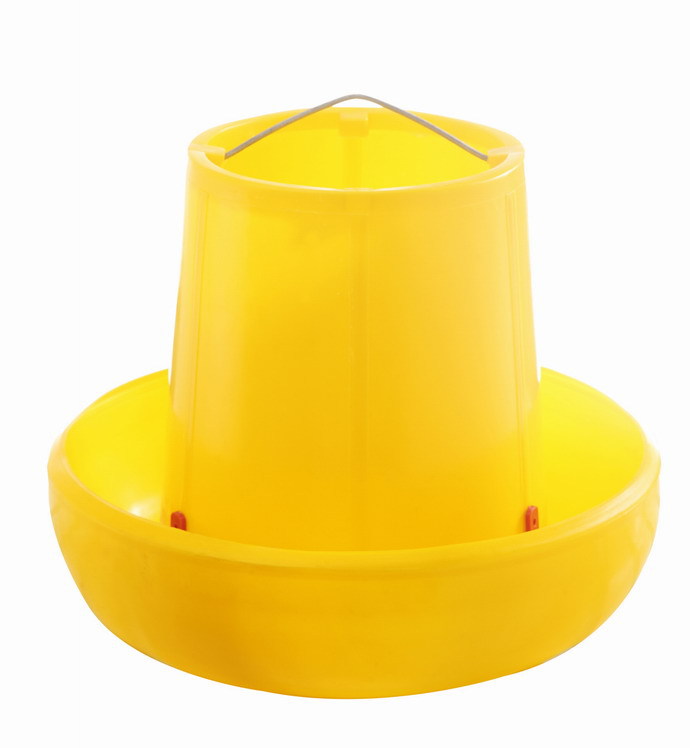 饲料桶/食桶（养鸡用）支架大高边料桶（10kg）（龙龙塑业）