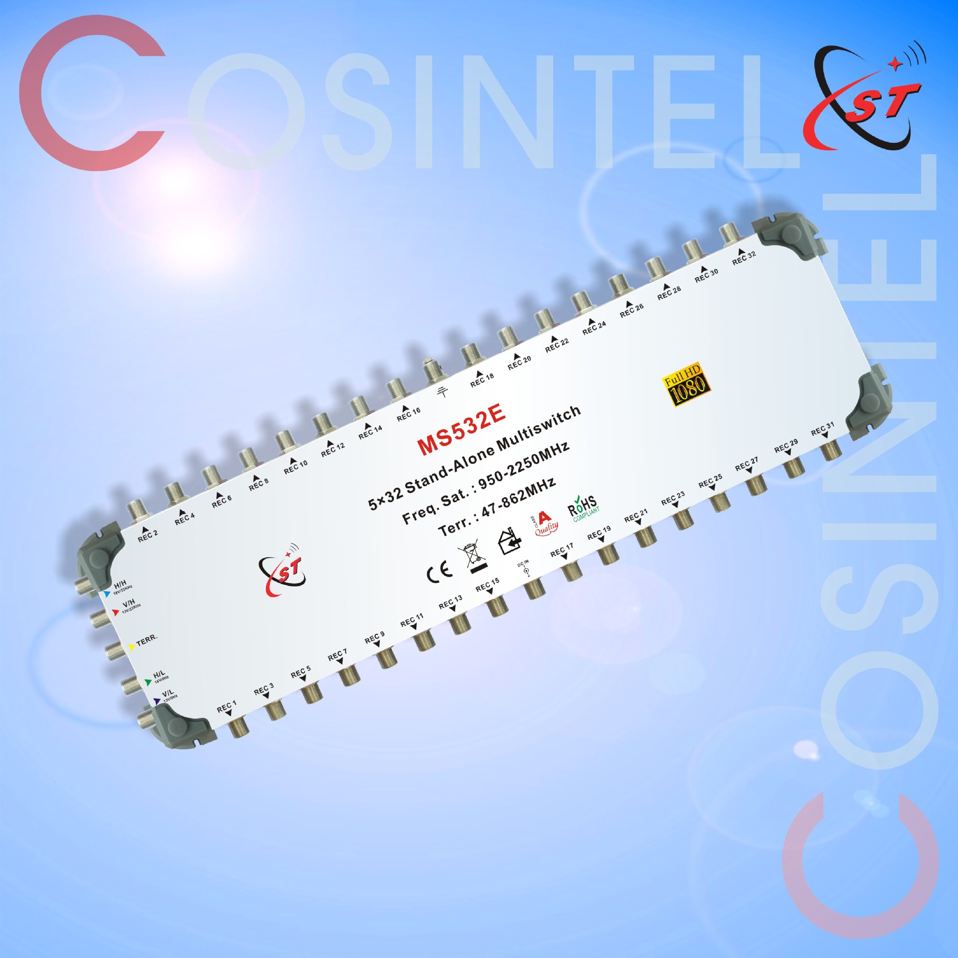 5进32出多路开关卫星开关532E/532C，Multiswitch 终端级联