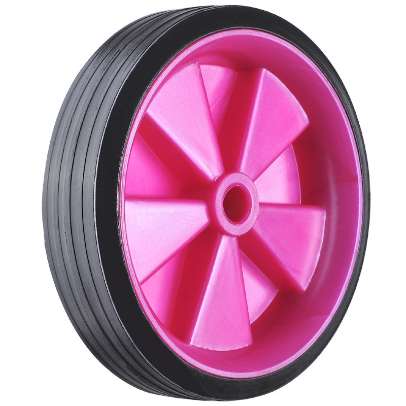 嘉善耀美供应4寸橡塑童车辅助脚轮 儿童车车轮