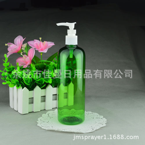 供应500ml圆肩瓶 卡口瓶 压泵瓶 乳液瓶 PET瓶