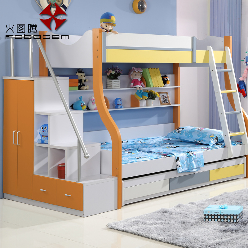 青少年上下床 高低床儿童套房家具 双层床 子母床公寓床学生床|ru
