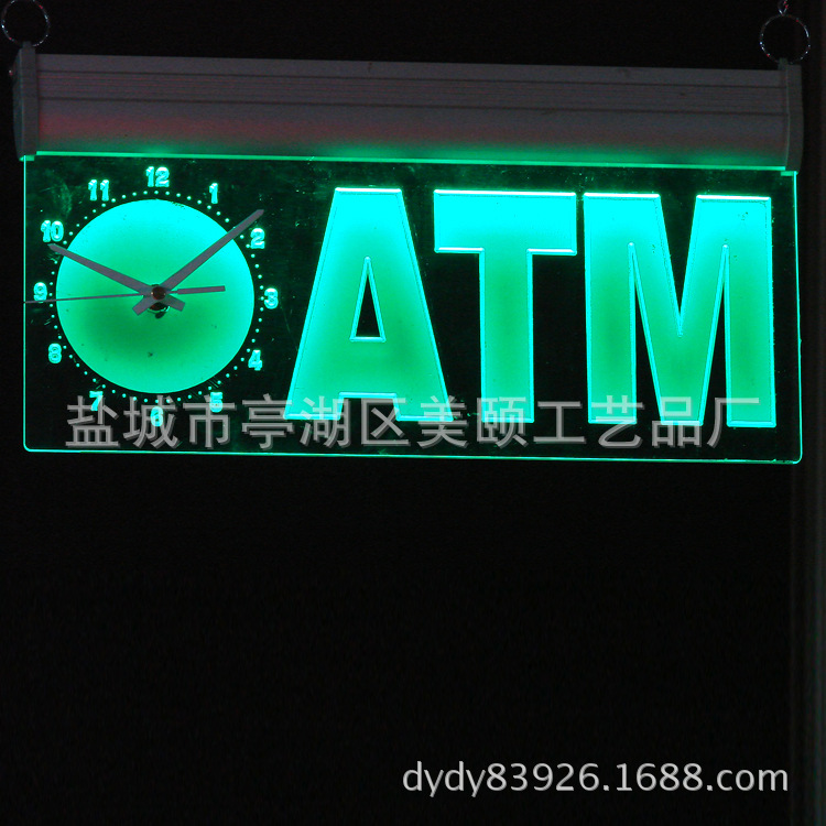 亚克力发光牌 LED发光指示广告吊牌厂家定 做桌牌台号立牌标价牌