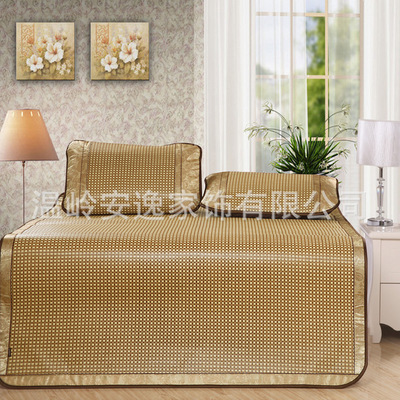 批发热销款 御藤席加厚 翡翠席1.5 1.8米天然藤席套件/三件套|ms