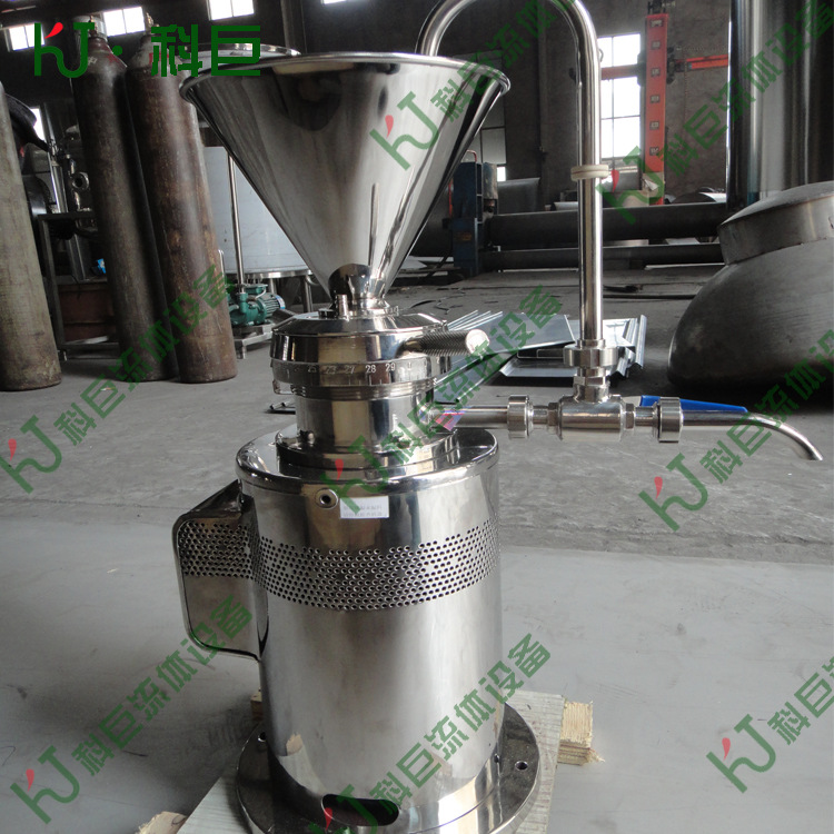 卫生级不锈钢立式胶体磨 乳制品大豆粉碎设备 花粉蜂皇浆研磨粉碎