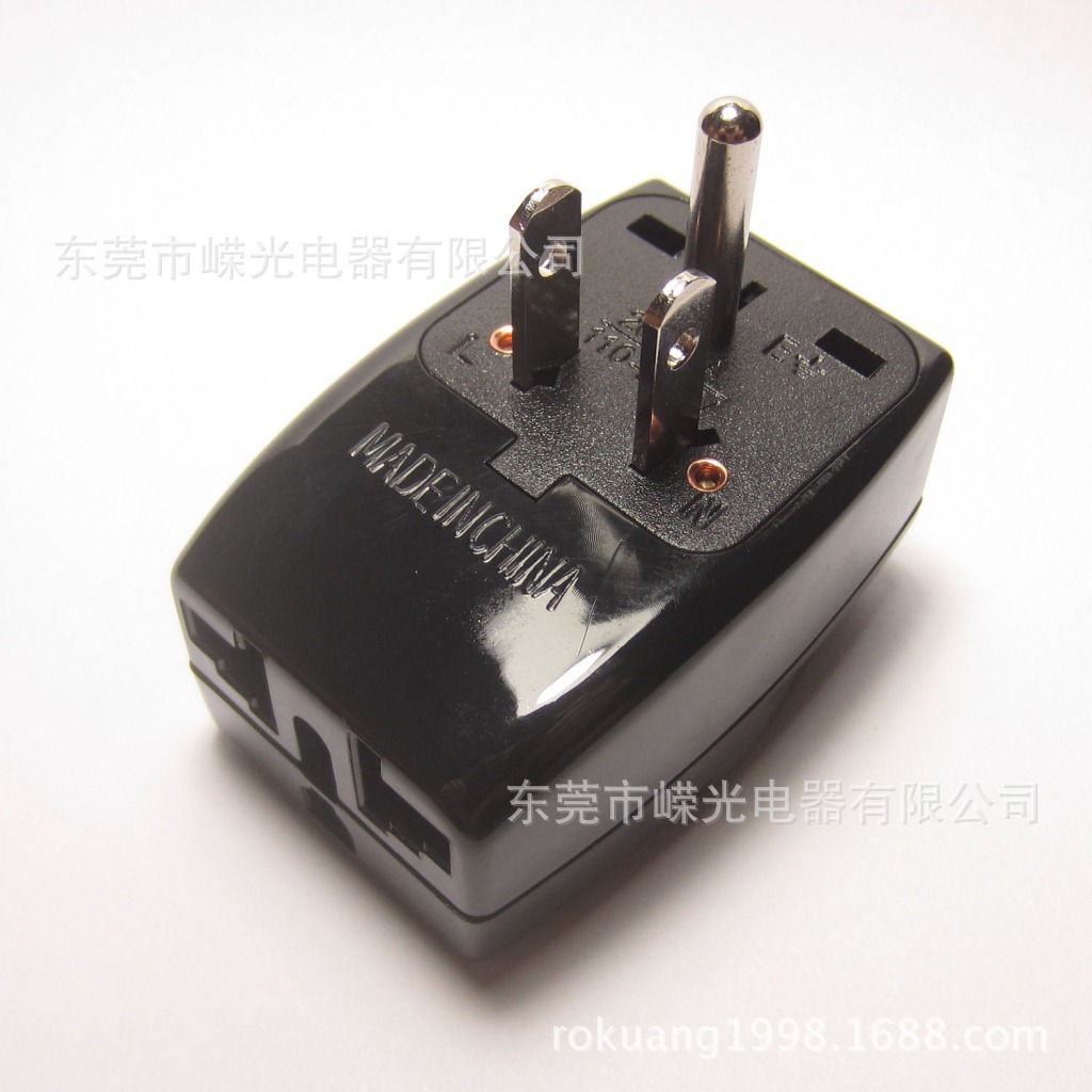 WDS-5 一转三转换插座 美规插头 泰国加拿大旅游适配器 三孔