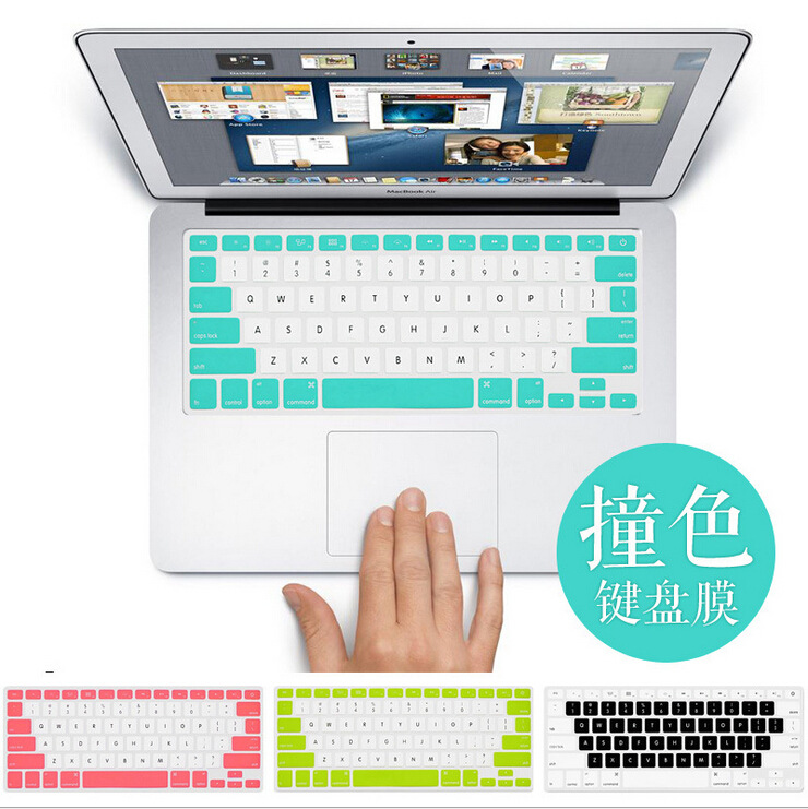 适用苹果笔记本键盘膜MacBook Pro Air Retina11 13 15彩色保护膜|ms
