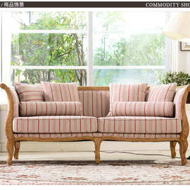 定制做旧复古沙发酒店会所沙发欧式美式乡村沙发餐厅沙发商业家具