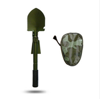 可折叠多功能工兵铲 多功能小号工兵铲 多功能救生铁锹带锄头