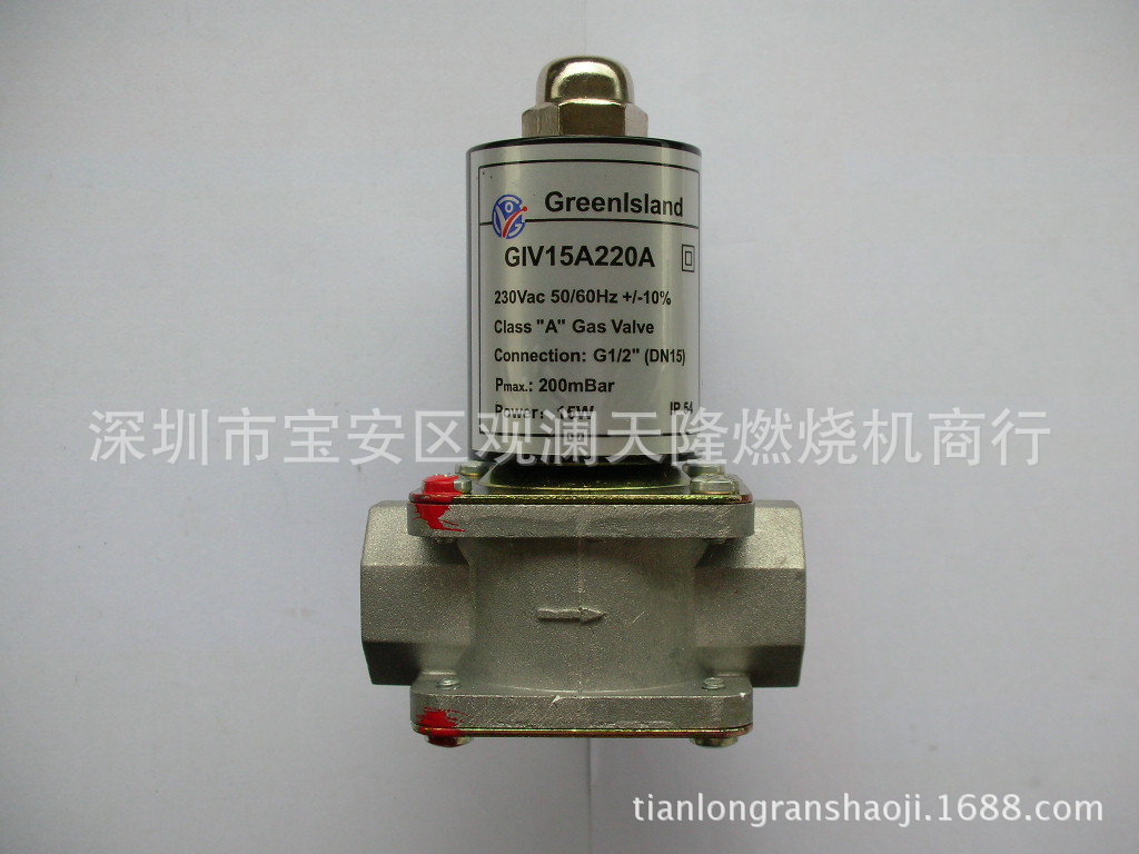 销售润瓯牌GIV15A220A单级4分DN15接口燃气电磁阀线圈