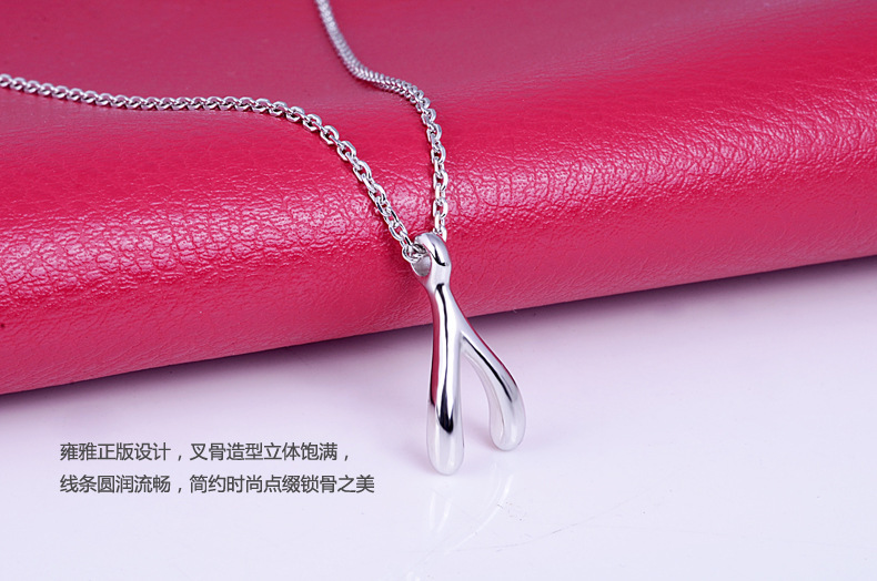 Bone Necklace Personality Alloy Accessories Make A  Pray For Bone Female Wholesale  Fashion display picture 1