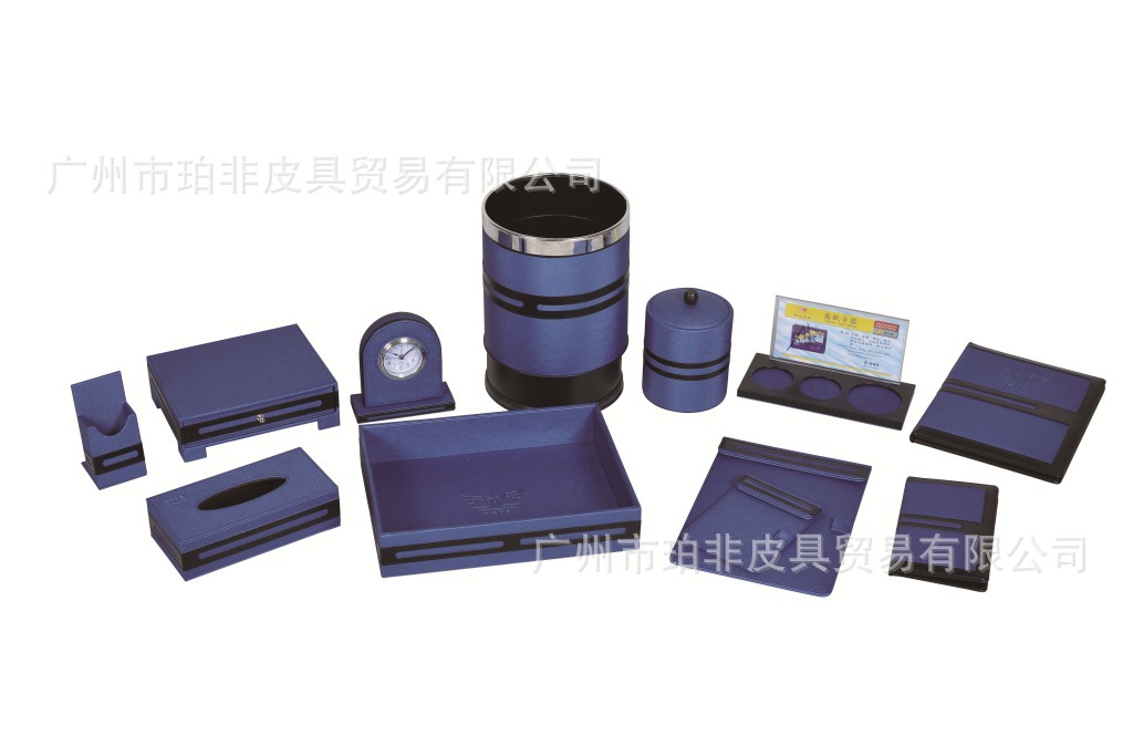 珀非皮具厂定做高密度压缩版MDF贴皮家居客房皮具制品时尚套装|ms