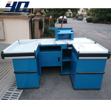 媛琪厂家小商店超市收银柜台 批发水果文具店便利店收银台