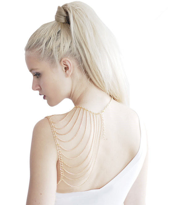 Boho Catena multistrato per il corpo Collana con catena a spalla con frange Nappa a strati Imbracatura Shoudler Reggiseno sexy Catena Dichiarazione Gioielli in stile etnico per le donne_voghion.com