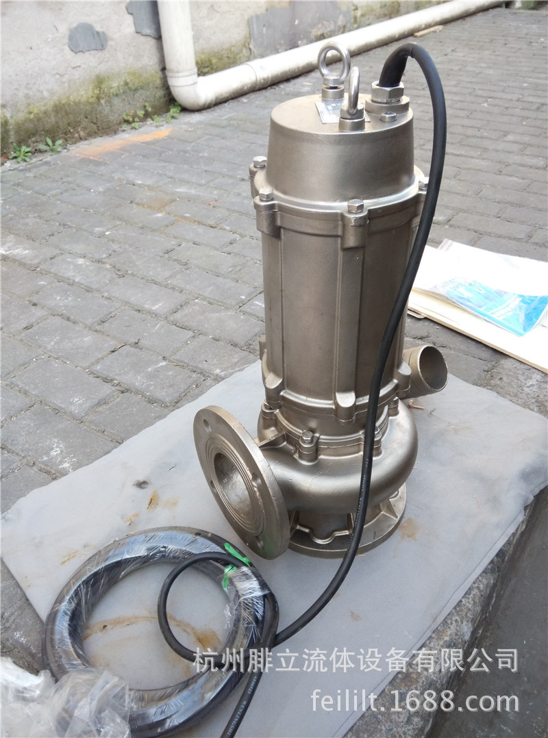 QWP/WQ潜水型不锈钢排污泵 80-40-7-2.2KW 杭州不锈钢水泵 腓立|ru