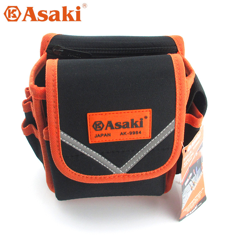 ASAKI高档电工腰包 腰挂包 侧腰包 手机卷尺电胶布工具包收纳包袋