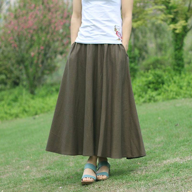 Jupe en Coton et lin - Ref 3441513 Image 7