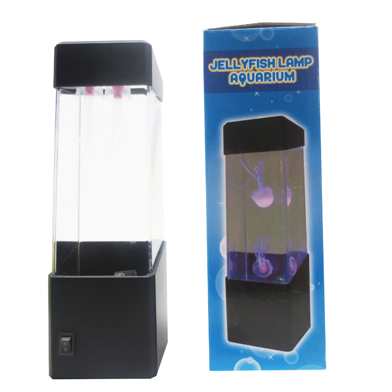 火山灯 果冻灯 闪光小夜灯 鱼缸电子水母水族箱疗伤水母小夜灯,款式随机13