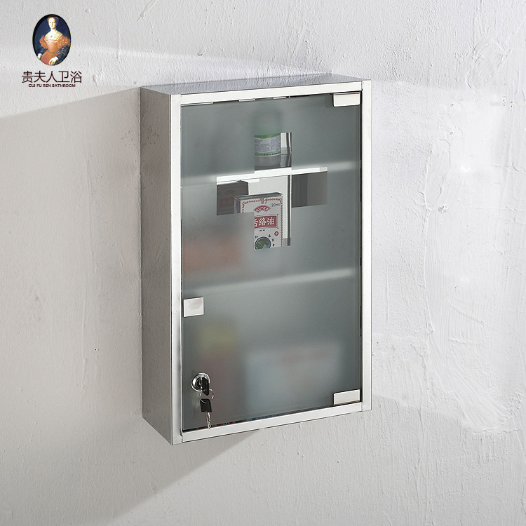 304不锈钢医药储物柜药箱 办公文件厨柜挂墙柜碗柜可印制LOGO贴牌|ms