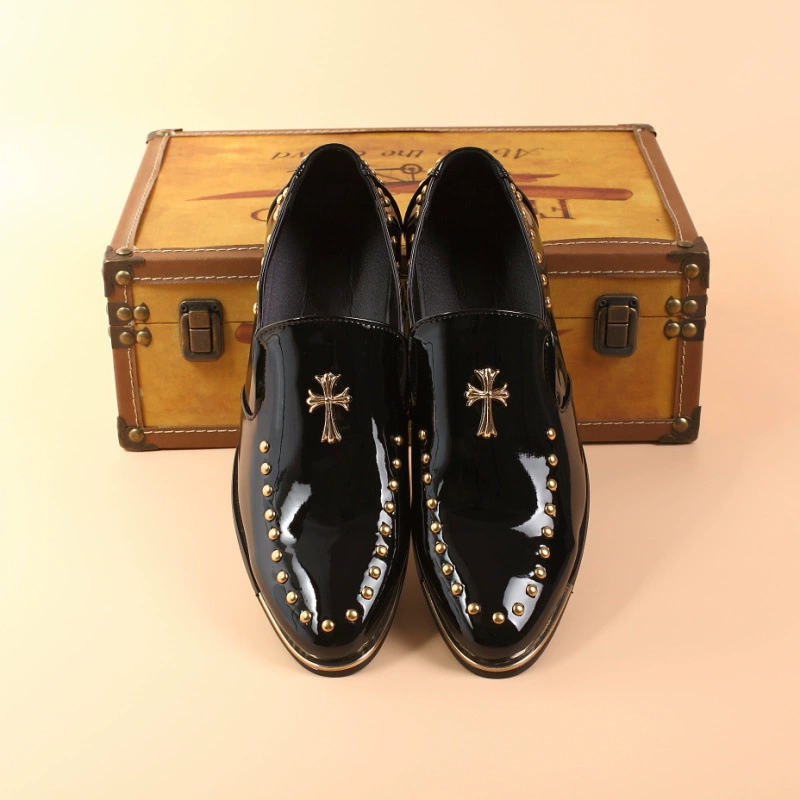 Осеннее Новое поступление, корейская модная повседневная мужская кожаная обувь, кожаная обувь с острым носком, мужская обувь