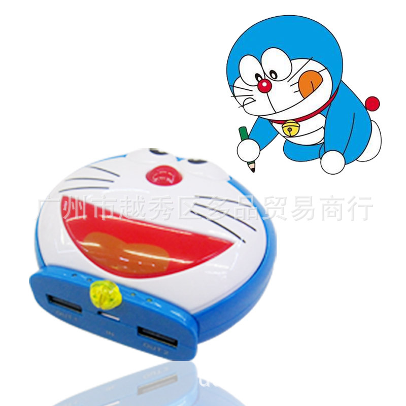 厂家直销 新款 创意卡通叮当猫8000毫安移动电源多啦A梦充电宝3