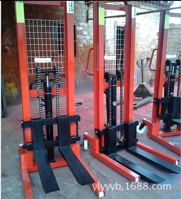 CTY-3T液压手动升高车，3吨手动装卸叉车，加长加宽堆高车2吨1吨