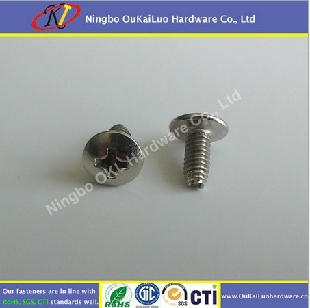 厂家直销 不锈钢十字自攻大扁头螺丝 三角牙锁紧螺丝