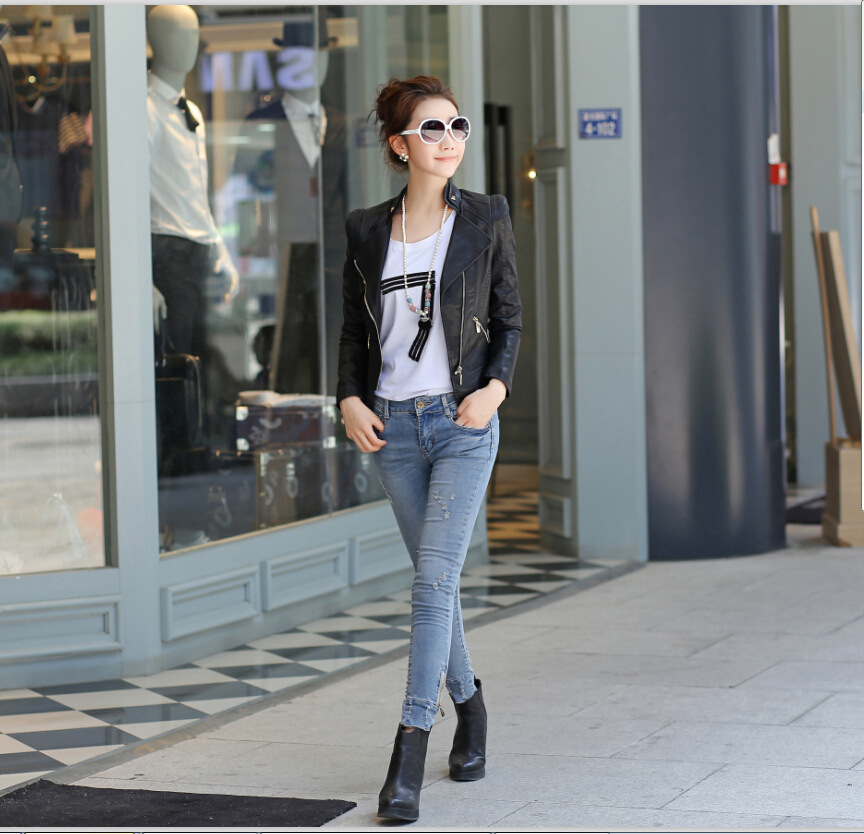 Veste cuir femme en PU - Ref 3447530 Image 29