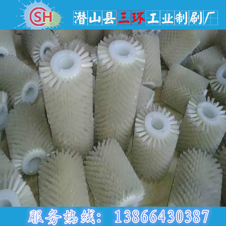 【批量生产】厂家供应橡胶辊、水果清洗刷辊· 包装机械毛刷辊