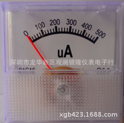 生产厂家指针式直流电流表头小91c16 500uA300uADC