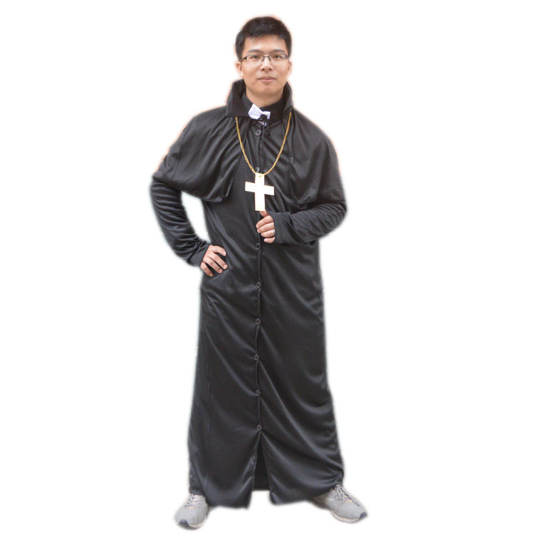 成人牧师袍教士服装 修士套装 神父服装 教父服装传教士服装订做-阿里巴巴