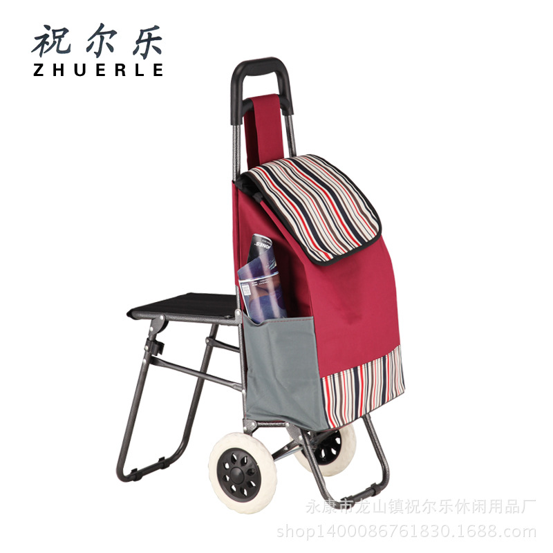 household Buy food fold chair the elderly Shopping Portable Batch Produce Of large number wholesale Trolley Samples car
