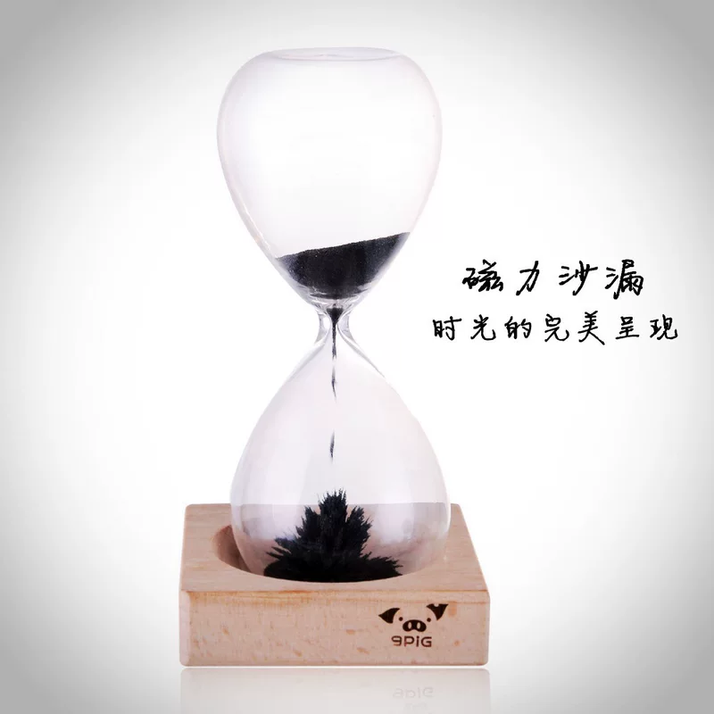 [磁力沙漏 Magnet Hourglass创意玻璃磁力沙漏 时光沙漏 创意沙漏]