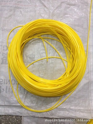 厂家直销Φ5.0亮面黄PVC套管  SGS ROHS标准,绝缘套管|ms