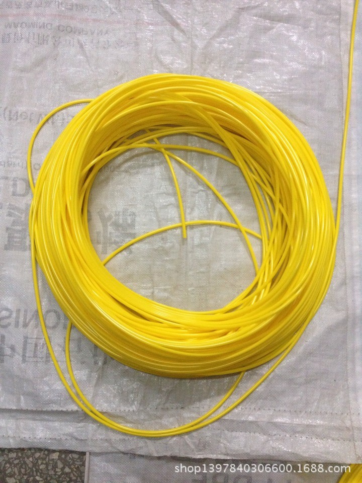 厂家直销Φ5.0亮面黄PVC套管  SGS ROHS标准,绝缘套管|ms