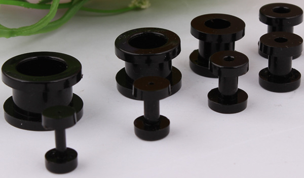 Acrylic Resin Cylindrical Pulley Earring Ear Expansion Jewelry 8mm - Wholesale detail image 9