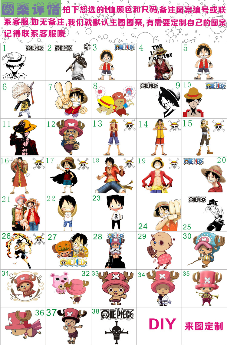 海賊王圖案集合