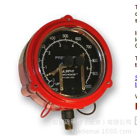 Murphy/摩菲 OPLFC-A-1000-OS (05701017) 压力表