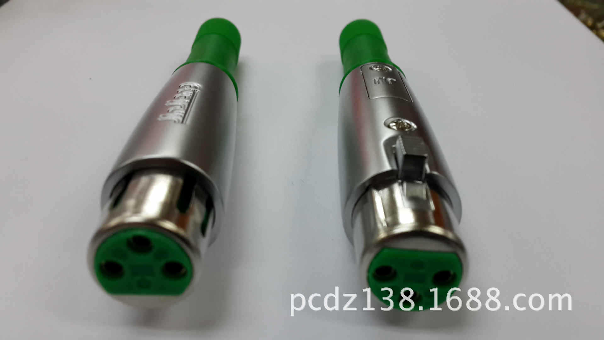 （新品）镀铬卡侬免焊母插/镀金卡侬装配免焊母头/高端卡侬