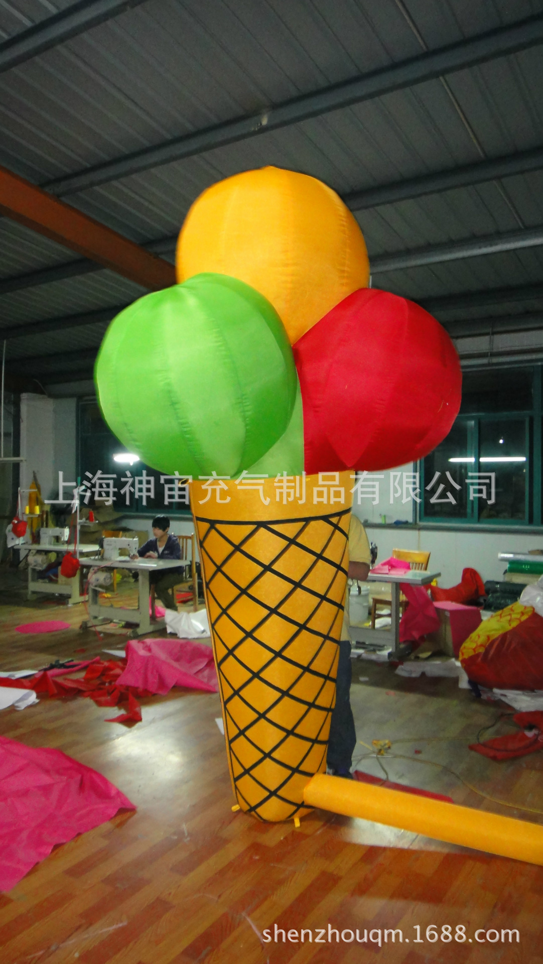 充气冰激凌模型，广告气模，充气模型