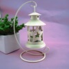 European -style circular hollow single hanging candlestick creative romantic candle zakka pentagram iron -art candle rack