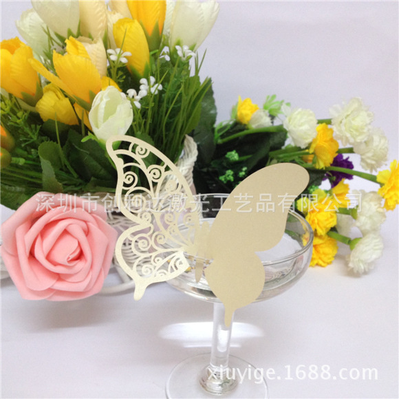 酒杯裝飾紙插卡