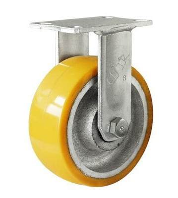 200 300 350 400 Diameter Heavy Duty Fixed Core Polyurethane Caster Load Weight Large