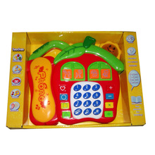 跨境热供儿童玩具电话英文音乐电话早教机 亲子互动宝宝启智玩具