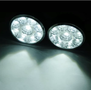 Avtomobil universal LED duman fənəri, Dairəvi 9 işıqlı gündüz hərəkət işığı