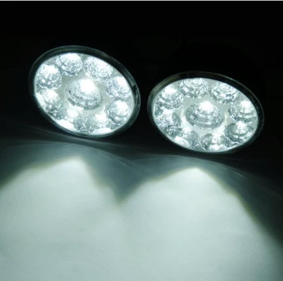 Car universal LED fog light modified Round 9 lights daytime running light daytime running light (Fog lamp)